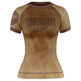 Jelly Bean Short Sleeve Rashguard Brown