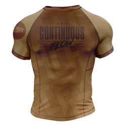 Jelly Bean Short Sleeve Rashguard Brown