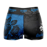 Orchid High Waisted Waisted Women's Training Shorts - Blue