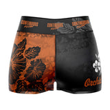 Orchid High Waisted Waisted Women's Training Shorts - Orange