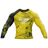 Wattle Flowers Long Sleeve Rashguard Yellow