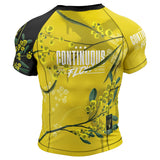 Wattle Flowers Short Sleeve Rashguard Yellow