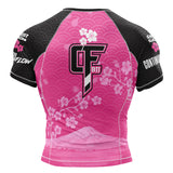 Cherry Blossom Short Sleeve Rashguard Pink