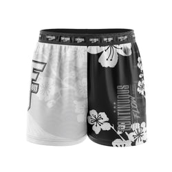 Cherry Blossoms Elastic Waisted Shorts White