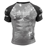 Cherry Blossom Short Sleeve Rashguard Grey