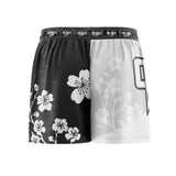 Cherry Blossoms Elastic Waisted Shorts White