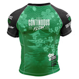 Cherry Blossom Short Sleeve Rashguard Green