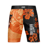 Cherry Blossom MMA Style Board Shorts Orange