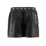 Cherry Blossoms Elastic Waisted Shorts Black