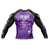 Cherry Blossom Long Sleeve Rashguard Purple