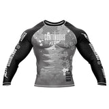 Cherry Blossom Long Sleeve Rashguard Grey