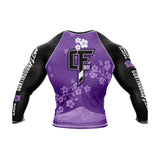 Cherry Blossom Long Sleeve Rashguard Purple