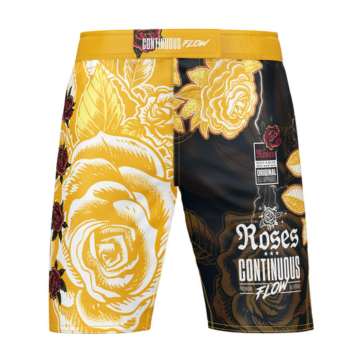 Roses MMA Style Board Shorts (Yellow)