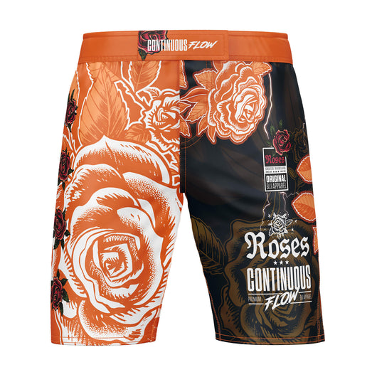 Roses MMA Style Board Shorts (Orange)