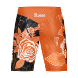 Roses MMA Style Board Shorts (Orange)