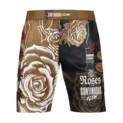 Roses MMA Style Board Shorts (Brown)