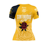 Roses Short Sleeve Rashguard (Yellow)