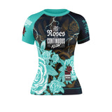 Roses Short Sleeve Rashguard (Grey)