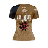 Roses Short Sleeve Rashguard (Brown)