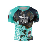 Roses Short Sleeve Rashguard (Grey)