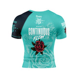 Roses Short Sleeve Rashguard (Grey)