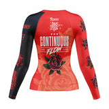 Roses Long Sleeve Rashguard (Red)