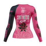 Roses Long Sleeve Rashguard (Pink)