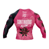 Roses Long Sleeve Rashguard (Pink)