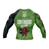 Roses Long Sleeve Rashguard (Green)