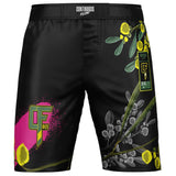 Wattle MMA Style Board Shorts Green