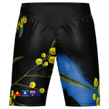 Wattle MMA Style Board Shorts Blue