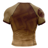 Jelly Bean Short Sleeve Rashguard Brown