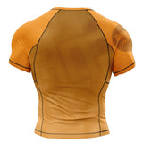 Jelly Bean Short Sleeve Rashguard Orange