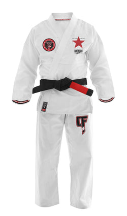 Roll Against The Machine Pearl Weave Gi (White)