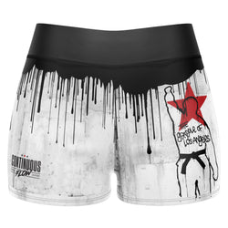 Roll Against The Machine High Waisted Waisted Women's Training Shorts