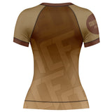 Jelly Bean Short Sleeve Rashguard Brown