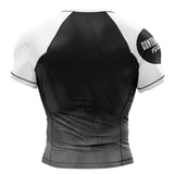 Jelly Bean Short Sleeve Rashguard White