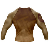 Jelly Bean Long Sleeve Rashguard Brown