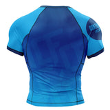 Jelly Bean Short Sleeve Rashguard Blue