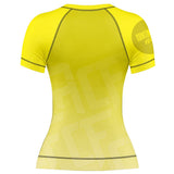 Jelly Bean Short Sleeve Rashguard Yellow