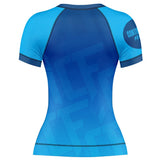 Jelly Bean Short Sleeve Rashguard Blue