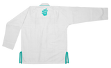 Continuous Flow BJJ Orchid Gi (White/Teal)