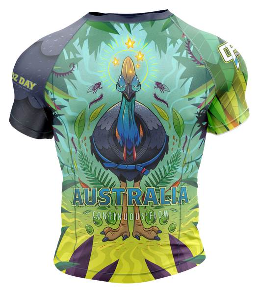 Cassowary Australiana Short Sleeve Rashguard