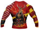 Hu-Dolph The Red Belt Reigndeer Rashguard (Red/Yellow)